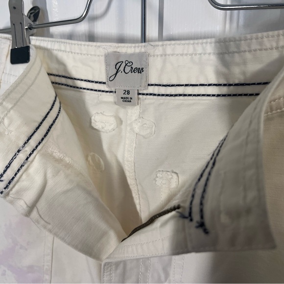 J.Crew White Paint Splatter Straight Leg Pants Size 28 Artistic Custom - Picture 6 of 7